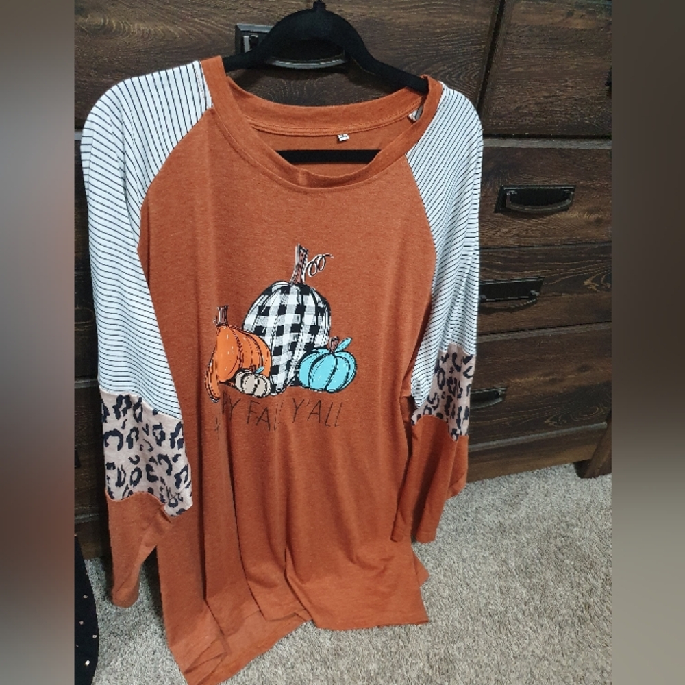 Super Cute 5x Fall Long Sleeve T